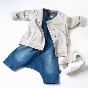 [6-7y] Nununu Unisex Denim Overall BNWT